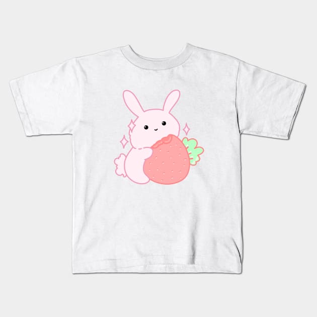 Kawaii Bunny Kids T-Shirt by HananehDraws